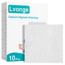 Calcium Alginate Wound Dressing, 4x4 Inch Gauze Pads (5 Count) | Highly Absorbent Gel-Forming Dressing for Exuding Wounds | Non-Adherent