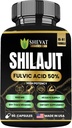 90 Shilajit Capsules for Men & Women 22000mg con 50% shilajit Ácido Fulvico orgánico Himalayan Natural Shilajit para Hombre Puro Shilajit Extracto 85+Trace Suplementos Minerales para Mujeres Energía Boost-USA Made