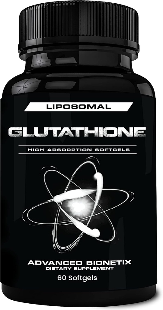 850mg Liposomal Glutathione Suplemento Silencio 60 Total Liposomal Softgels Silencio Antioxidante Suplemento w/Gluta-IVTM, 100X Absorption Over Powder Glutathione