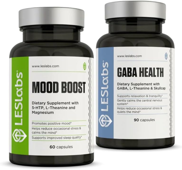 LES Labs Serenity Now Duo - Mood Boost & GABA Health Bundle Apoya un Mood positivo y un mejor descanso
