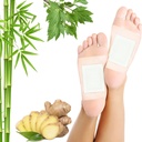 Limphatic Drainage Ginger Foot Pads 50 Pads - Ginger Oil Foot Patches Deep Cleansing Sleep Aids Aliviar estrés y fatiga Mejore la calidad del sueño