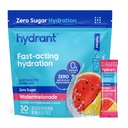 Hydrant - Hydrate Electrolyte Powder, Watermelonade Flavor, 30 Sugar-Free Hydration Paquetes individuales de palo - Zero Sugar Drink Mix for Daily Use, Travel & Workouts
