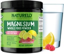 NATURELO Pólvora de Magnesio - Pólvora de Magnesio de Comida Completa con Quinoa, Cáuliflor, " Flaxseed for Stress Relief, Raspberry Lemon 85 Servings, 15oz