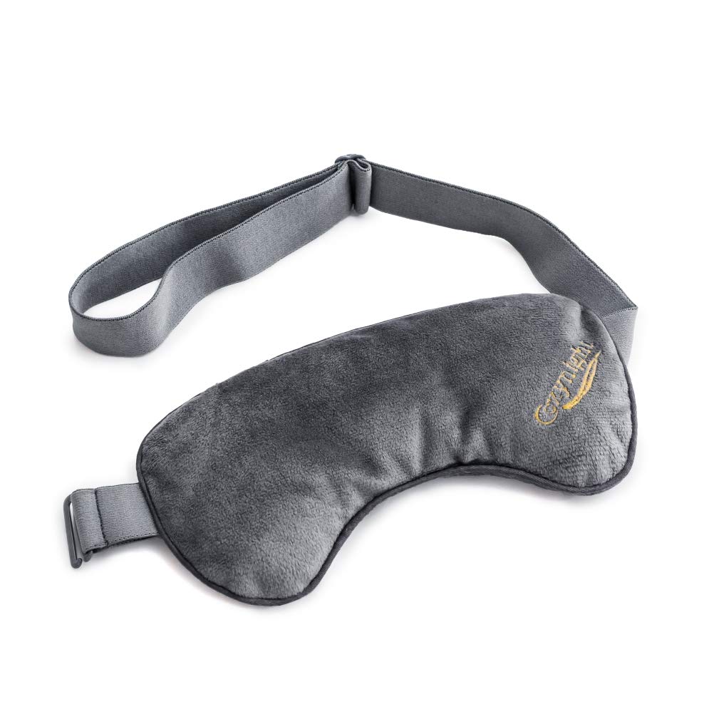 Cozynight Lavender Weighted Sleep Mask, 3D Light Blocking Eye Mask, Gray