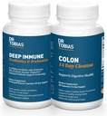 Dr. Tobias Digestive Kickstarter Bundle con Colon 14 Day Cleanse & Deep Immune Probiotics & Prebiotics