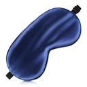 Sleep Mask Silk Eye Mask for Men Sleeping Mask, Adjustable Elastic Strap for Night Shading Sleep Mask, Soft and Comfortable for Both Men and Women (Dark Blue)
