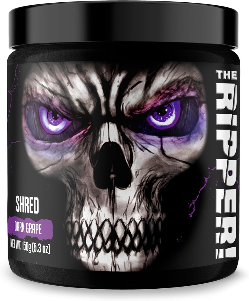 JNX SPORTS ¡El Destripador! Ardador de grasa termogénico - Dark Grape 30 Servings ← Advanced Fast Acting Thermogenic Pre-Workout, Appetite Suppressant for Men & Women