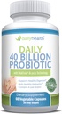 Probiótico diario 40 Billones CFU MakTrek Bi-Pass Technology Digestion Immune Health 60 Veggie Capsules (1 Mes de Suministro)