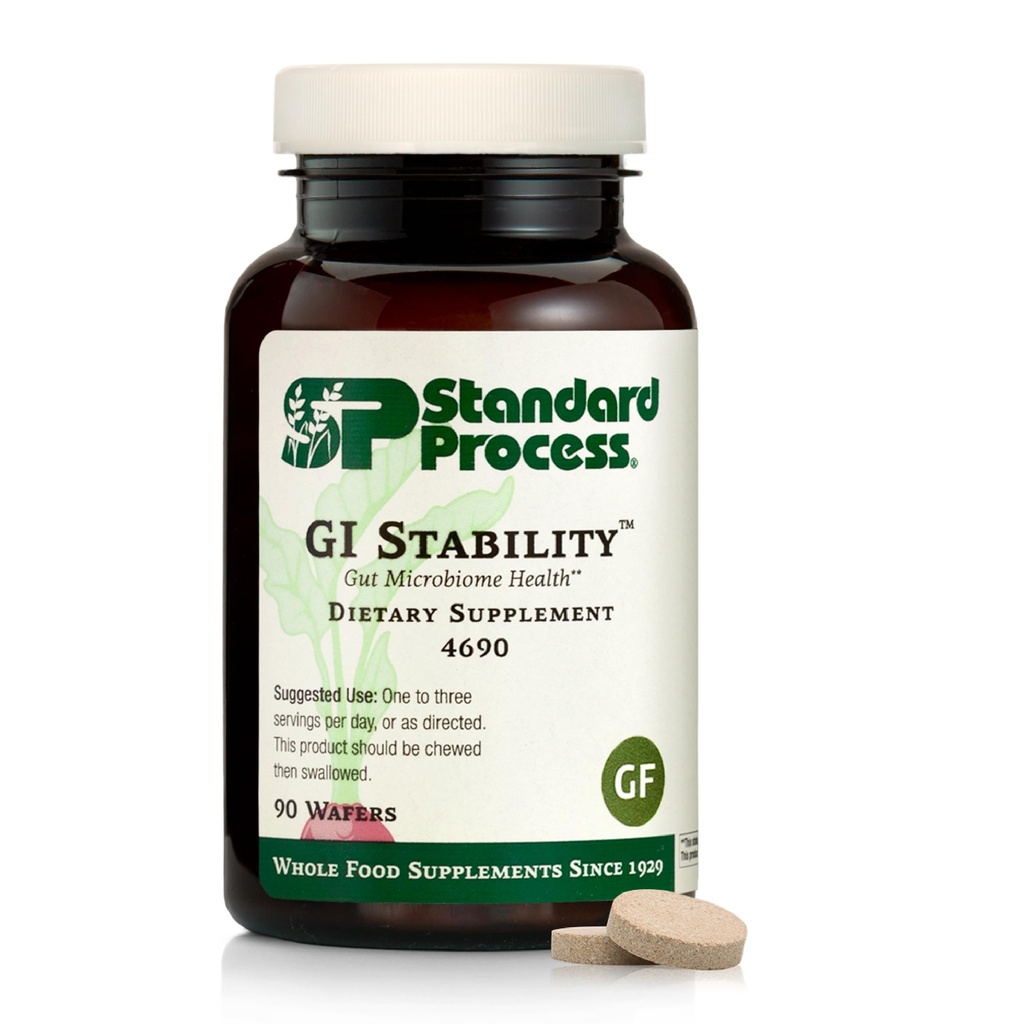 Standard Process GI Stability, Gut Microbiome & Immune Support, 90 Wafers