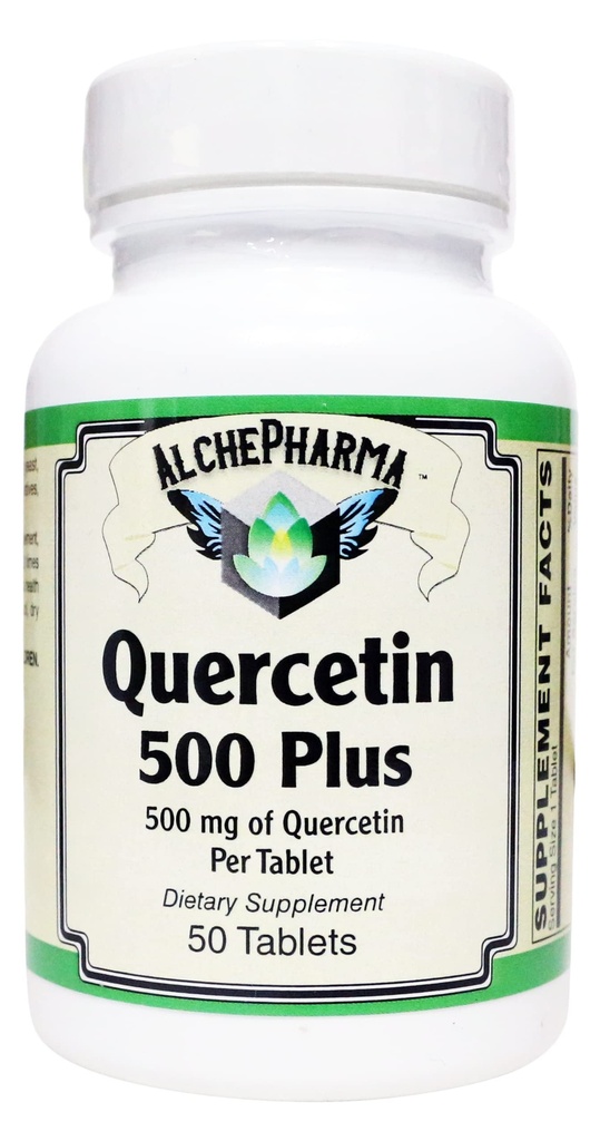 Quercetin 500 mg-Plus/Bioflavonoids, Manganese, Turmeric VIT. C and Bromelain (50 Tablets)