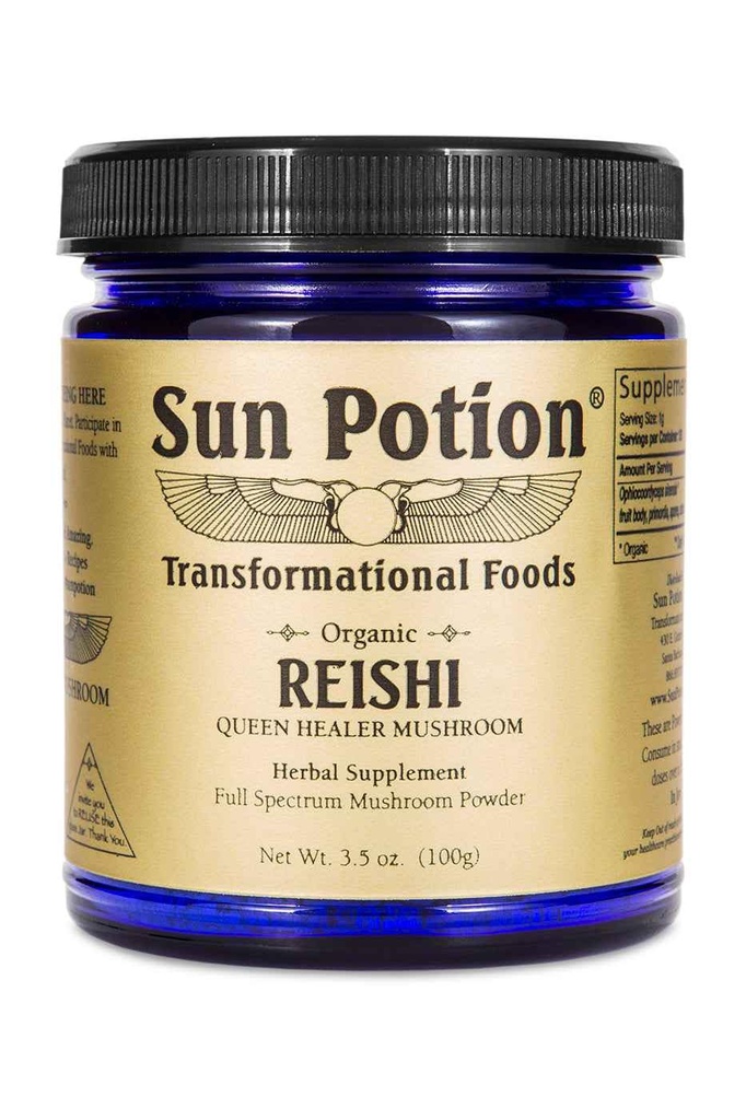 Potion Sun Reishi Mushroom Powder (Organic) - (100g)
