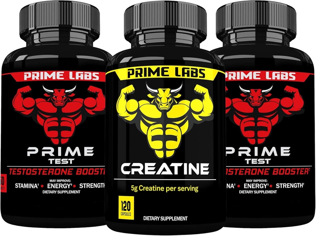 Primera prueba de laboratorios (2-Pack) + cápsulas de crema (120 ct)