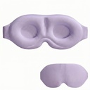 3D Contoured Sleep Mask, Soft Breathable Eye Mask for Sleeping, Light Blocking Blindfold with Adjustable Strap, Comfortable Night Eye Cover for Travel, Nap, Night Shift (1 Purple)