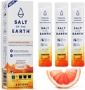 Salt of the Earth Premium Zero-Sugar Electrolyte - Hecho con Himalaya Rosa Salt - Hydration Powder Packets ← Ingredientes Premium ← Keto & Paleo Friendly tención 3 Sticks, Orange