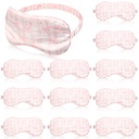 12 Pcs Pink Bow Sleep Masks Coquette Party Favors,Pink,Classic
