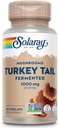 SOLARAY Fermented Turquía Tail Mushroom Suplemento 1000mg - General Wellness Support - Turquía Tail Mushroom Capsules with Organic Mushrooms - Vegan, Non-GMO, Lab Verified, 60-Day Guarantee, 30 Servings