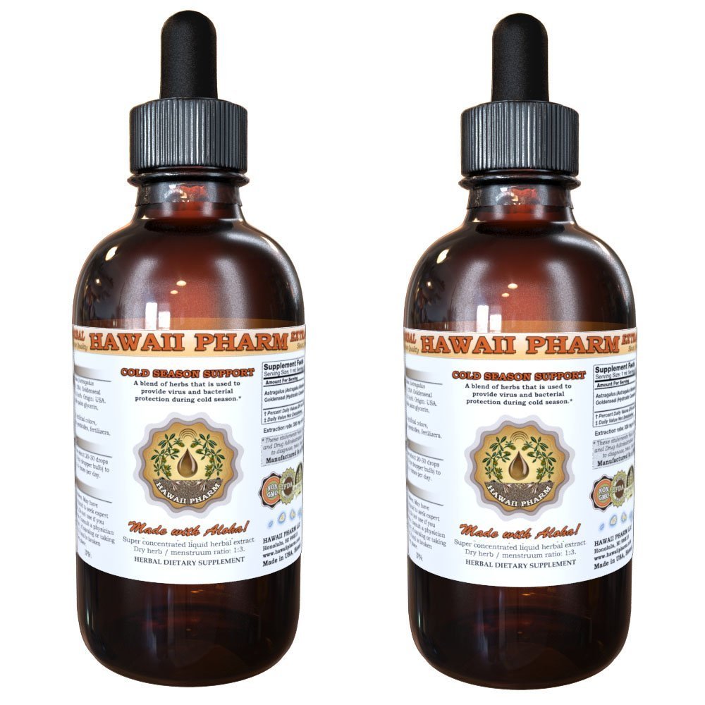 Hawaii Pharm Cold Season Aid Liquid Extract, Cold Season Supplement 2x2 oz