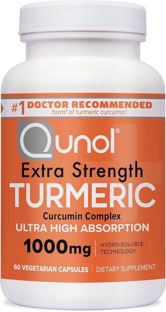 [BRSWYAQEBZ7WY2QZ] Cunol Turmeric Curcumin Capsules, 1000mg Suplemento Extra Strength, Tecnología Patented Hydro-Soluble, Alternativa a la Curcumina Turmérica con Pepper Negro, 60 cápsulas Veggie