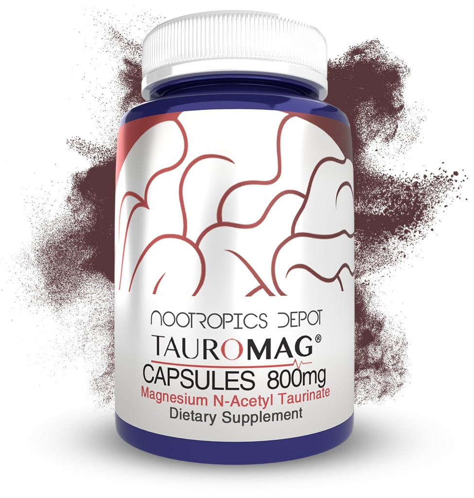 Nootropics Depot Tauromag Capsules Silencio 800mg Magnesium N-Acetyl Taurinate Silencio 30 Conde