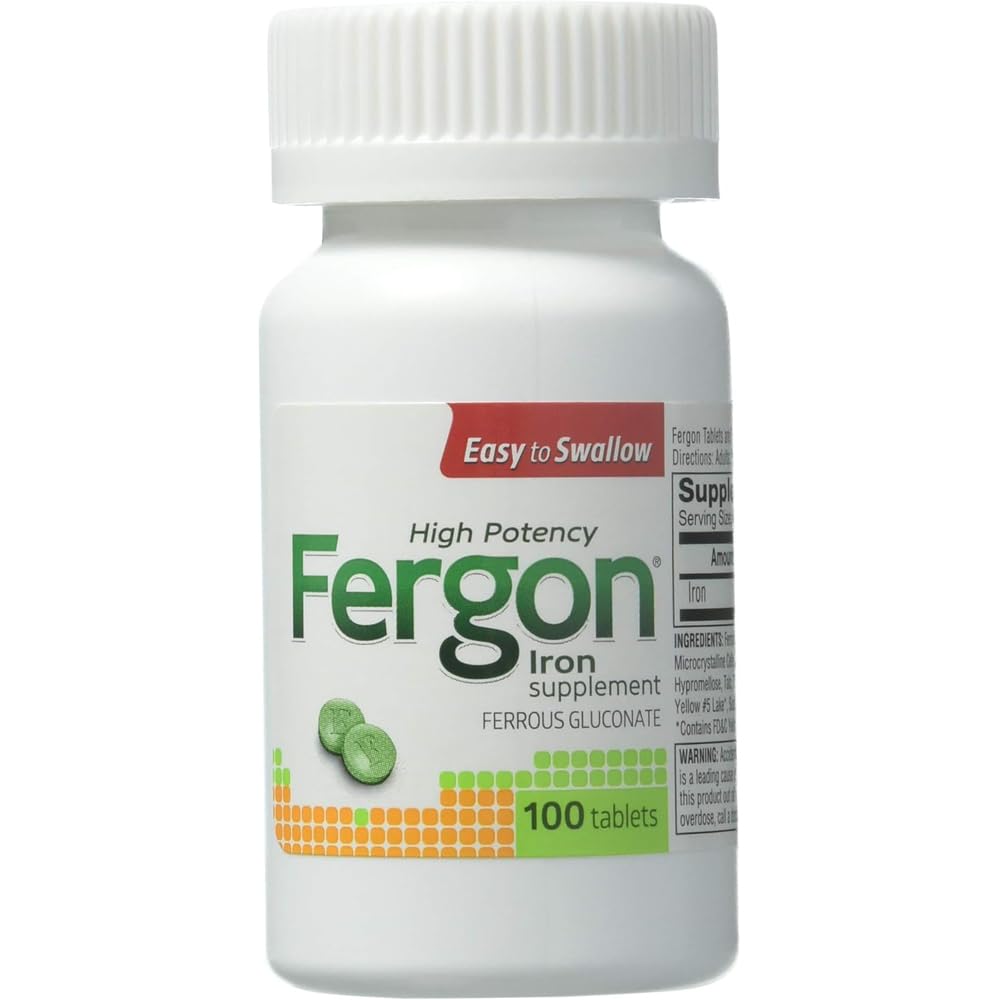 Fergon High Potency Iron Suplemento, 100 Conde