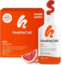 Salud del ojo de células sanas suplemento líquido diario - Vitaminas de ojos " Minerales con Lutein, Zeaxanthin, Astaxanthin " Beta Carotene para el cuidado de la vista " Soporte Macular - 30 Gel Packs