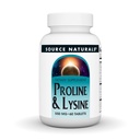 Fuente Naturals L-Proline &amp; L-Lysine, 550mg - 60 Tablets