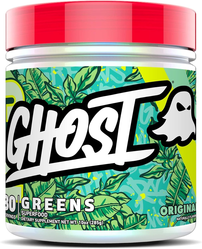 [BRSW2CQBAB7GY3LZ] GHOST Greens Powder, Original - 30 Servings - 19 Superfood Greens & Reds Powder, Fruits, Vegetables, Spirulina, " Chlorella, Prebiotics, 10 Billion CFU Probiotic " Digestive Enzymes - Gluten-Free