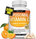 Vitamina Liposomal C 2100mg Alta Absorción Gorda Soluble VIT C - Soporte Inmunitario Collagen Booster Defensa Inmunitaria & potente antioxidante, MCT Oil & Sunflower Lecithin, Acsorbic Acid, Vegan Non-GMO