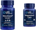 Extensión de la vida MacuGuard Eye Health Supplement with Magnesium Capsules 500mg - Lutein, Zeaxanthin, Meso-zeaxanthin y Saffron for Healthy Vision - 60 Softgels y 100 Vegetarian Capsules