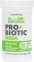 Natures Plus GI Natural Probiotic Mega - 30 cápsulas - Salud Digestiva & Inmune - Gluten Gratis - 30 servicios