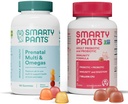 SmartyPants Prenatal Multivitamins and Probiotic Immunity Bundle: Omega 3 Fish Oil (EPA/DHA), Biotin, Methylfolate, Vitamina D3, C, Digestive & Immune Support Supplement (30 Day Supply)