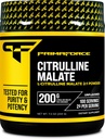 PrimaForce L-Citrulline Malate Powder, Unflavored Pre Workout Suplemento, 200 Grams - Boosts Energy, Aids Recovery, Enhances Strength Performance – Vegan, Non-GMO