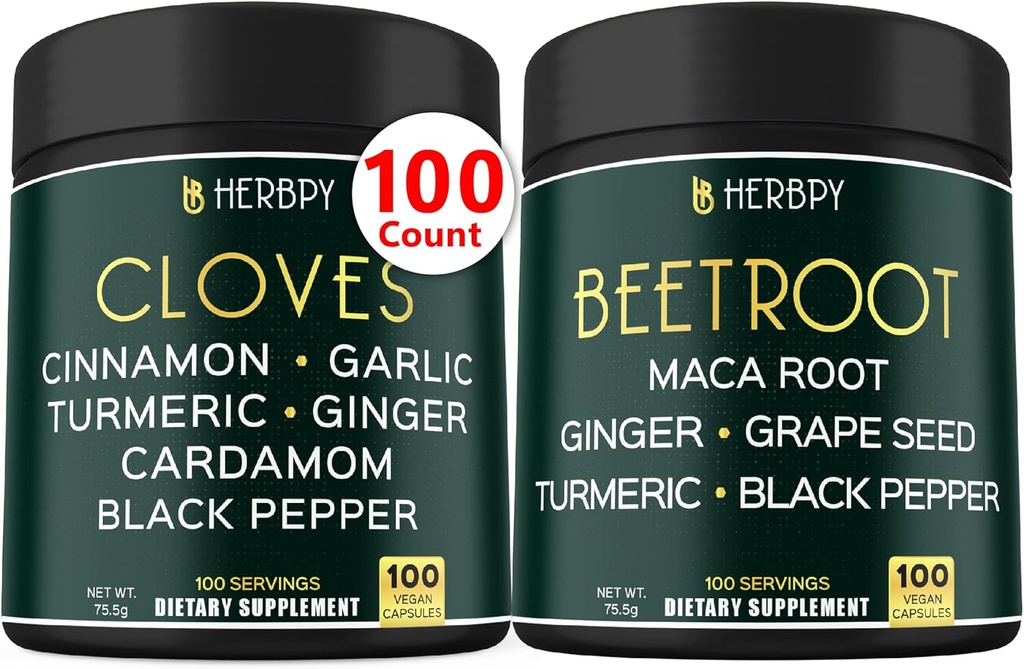 Bundle 7in1 Cloves Suplemento &amp; 6in1 Beet Root Capsules
