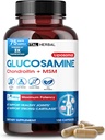 Glucosamina Liposomal VITAL con Condroitina, MSM- Juntas de Potencia Máxima, Cartilaje- Hecho en EE.UU.