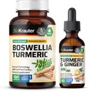 Boswellia Turmeric 100 Capsules " Turmeric Ginger Tincture 2 Fl. Oz.