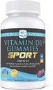 Naturales nórdicos Vitamina D3 Gummies Deporte, Berry salvaje - 120 Gummies - 1000 UI Vitamina D3 - NSF Certified - Huesos saludables, Mood & Immune System Función - No GMO - 120 Servimientos