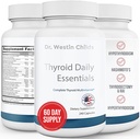 Dr. Westin Childs - Esenciales diarios de tiroides - Multivitamínico para mujeres con soporte de tallas inmunes - Iodine, Zinc, Selenium, Acid Fulvic, Vitaminas B activadas, K2, L-Tyrosine, Rhodiola - 240 cápsulas