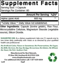 Mejores Naturales Ácido Lipoico alfa 600 mg & Acetil L-Carnitina 1000mg
