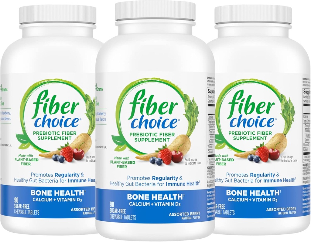Fiber Choice Bone Health 90 Tablets (Pack of 3)
