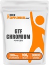 BulkSupplements.com Chromium GTF Powder - Chromium Polynicotinate - Gratuito de gluten, 1,25 mg por servicio (200mcg), 100g (3,5 oz) (Pack of 1)