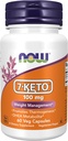 AHORA Suplementos de alimentos, 7-Keto (DHEA Acetate-7-uno) 100 mg, Gestión de Peso*, 60 cápsulas de Veg