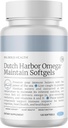 Gran Bold Health Dutch Harbor Omega Mantenga Softgels - Premium Alaskan Cod Liver Oil (120 Conde) - Suplemento Omega-3 con EPA, DHA, DPA - Vitaminas naturales A & D - Certificado MSC