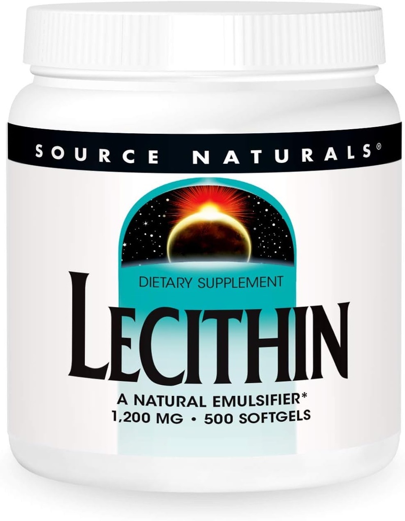 Fuente Naturals Lecithin 1200 mg, Un emulsionante natural - 500 Softgels