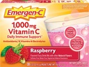 Alacer Emergen-C Vitamina C Fizzy Bebida Mix Raspberry - 1000 Mg - 30 Packets