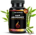 TRIO NUTRITION Abundancia del cabello ← Suplemento de vitamina natural para el crecimiento del cabello, uñas fuertes y la piel de la espuma aguantada con Collagen, Keratin, Zinc & Selenium ← Biotin 10000mcg  30 Day Supply