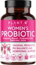 Probióticos vaginales para mujeres con 4 Lactobacillus Strains Probiótico & Blend Prebiótico para pH Balance, Odor Vaginal saludable & Flora vaginal