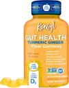 Konsyl Gut Health Turmeric Ginger Fiber Gummies - Ayuda a apoyar la salud digestiva+ - Suplemento de fibra vegetariana Gummies para adultos- 56 Conde