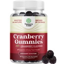 Natural Cranberry Gummies for Women and Men - Extra Strength Delicious Antioxidant Cranberry Chews for Urinary Tract Health Kidney Support Bladder & Immune Health - Vegan Gluten > Gelatin Free