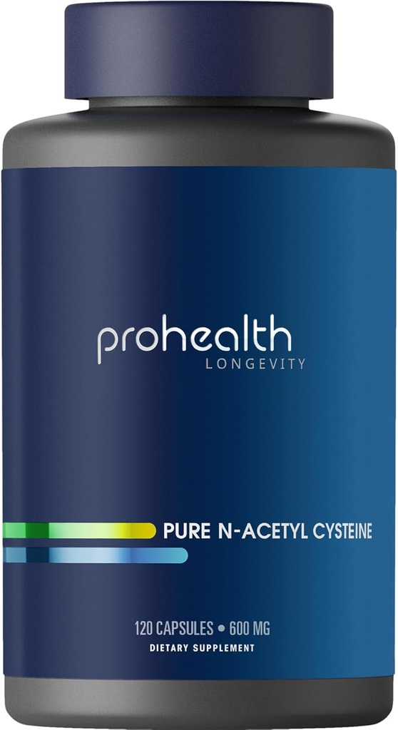 ProHealth Pure NAC – N-Acetyl Cysteine – Liver and Immune Support, Antioxidant and Glutathione Boost, Cellular Health ← 600 mg per Capsule peru 120 Servings 