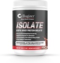 Cellugizer 100% Whey Isolate 1lb, Chocolate I 25g Protein, Digesting rápido I 0g Sugar, Baja Carb